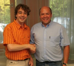 Michale Franken (rechts) und Otmar Ansch�tz